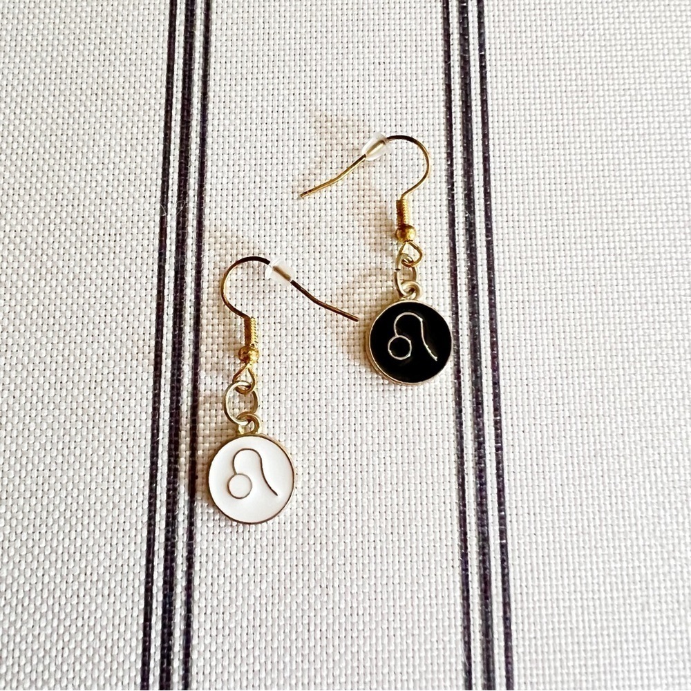 Handmade Leo Zodiac Earrings